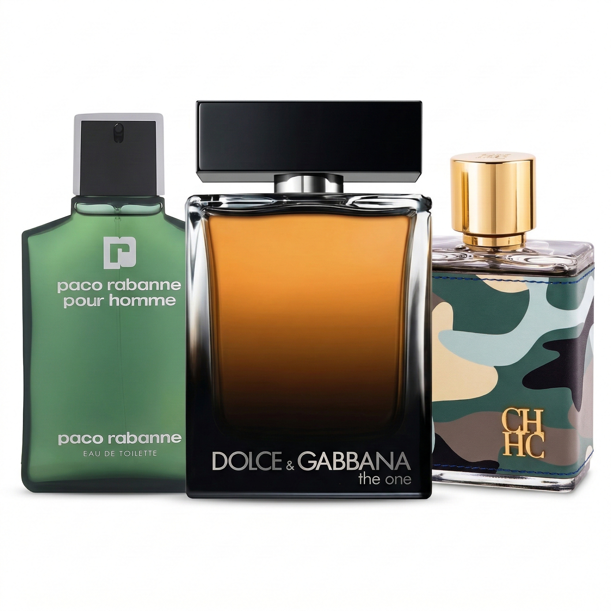 Zestaw 3 Perfum | CH Men Africa · The One · Paco Pour Homme